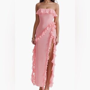 House of CB Sarina Ruffle Strapless Dress